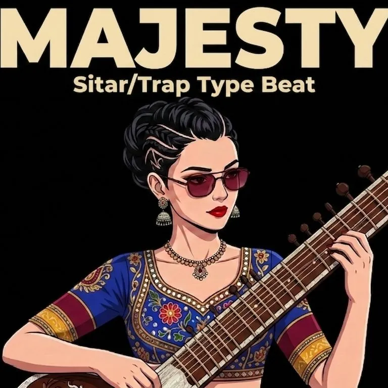 MAJESTY - SITAR TRAP TYPE BEAT  artwork by 7tvBeats
