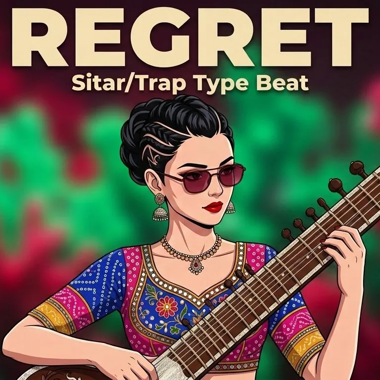 REGRET - SITAR TRAP TYPE BEAT artwork by 7tvBeats