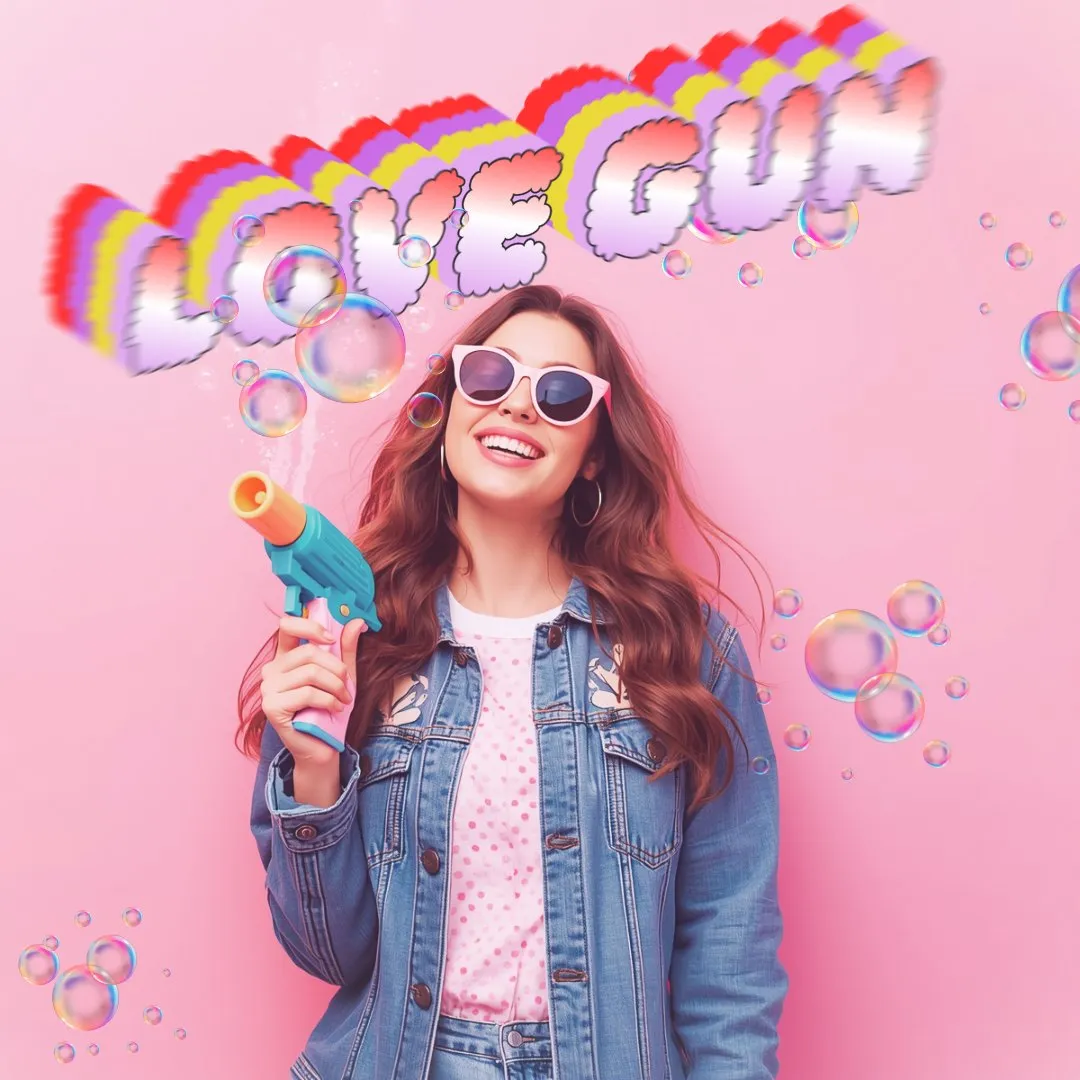 Addison Rae type beat | Love Gun | Synth Pop / Electro Pop artwork by juandavidartal