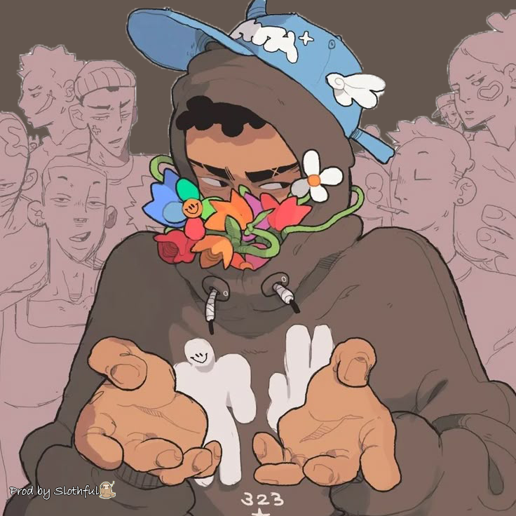 sampling smtng F#min 95 bpm artwork by Slothful
