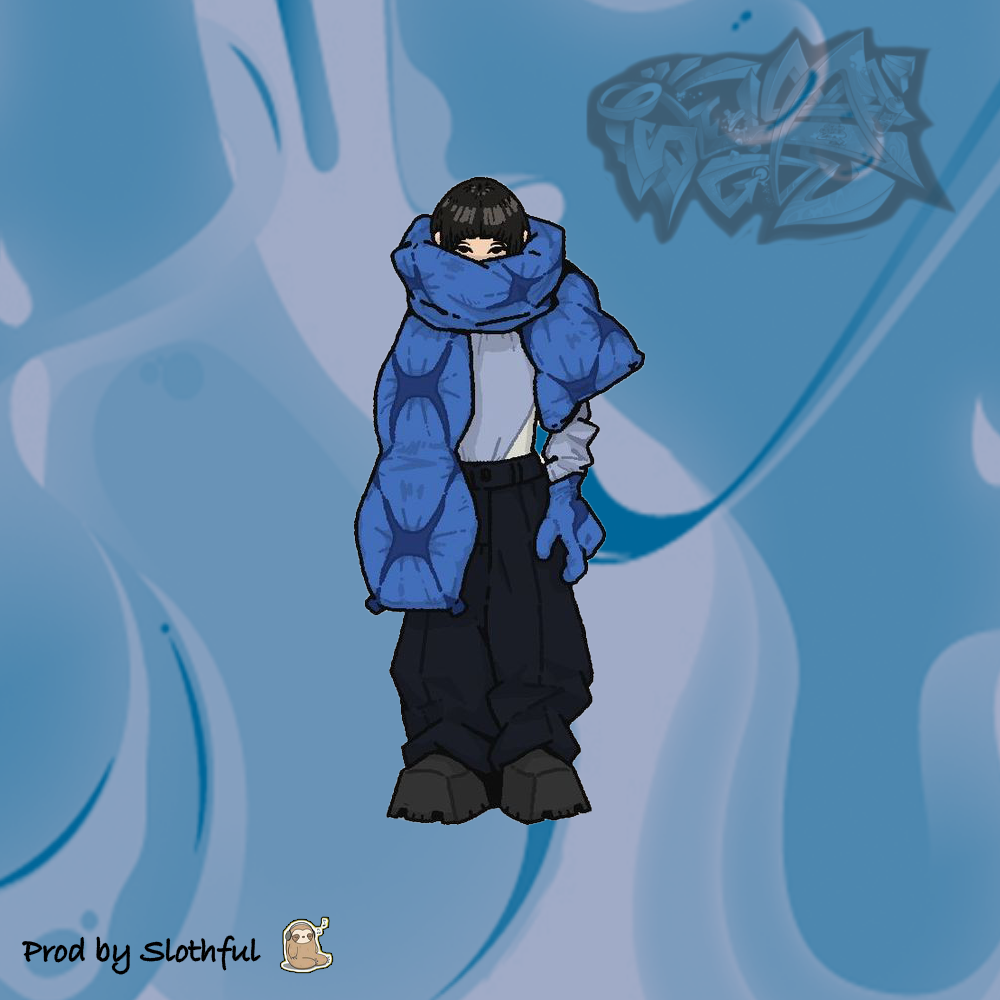 OId sad lofi beat sampled A min 85 bpm artwork by Slothful