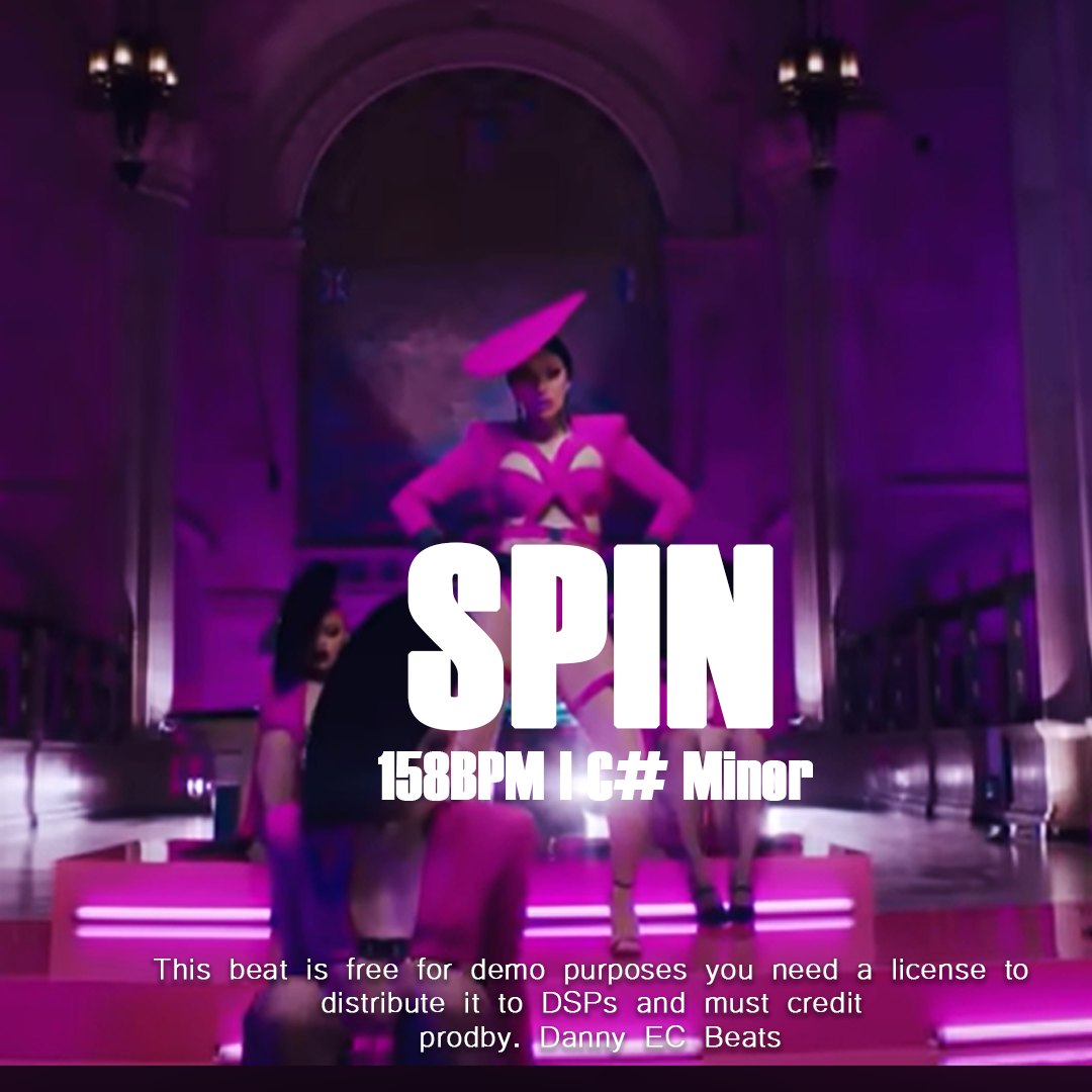 CARDI B x GLORILLA X G HERBO TYPE BEAT - "SPIN" | CLUB TYPE BEAT artwork by dannyecbeats