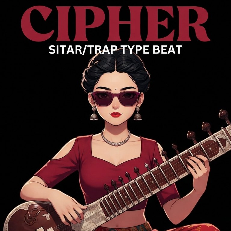 Cipher - Sitar Trap Type Beat artwork by 7tvBeats