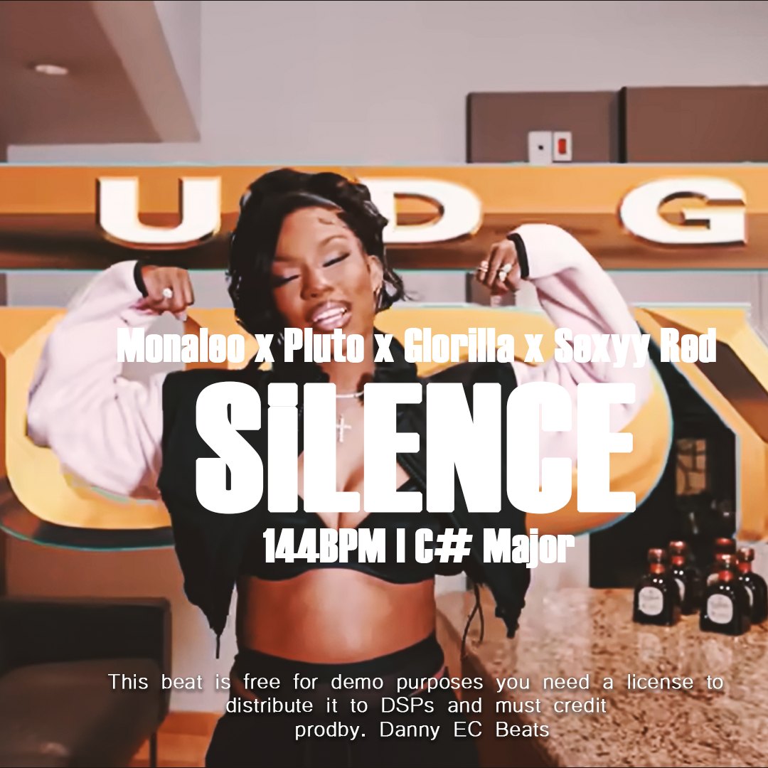 SEXYY RED X MONALEO X PLUTO X GLORILA TRAP TYPE BEAT "SILENCE"| HARD BOUNCY artwork by dannyecbeats