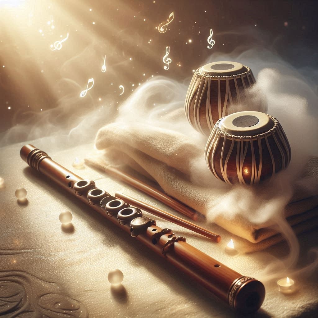 Nirvaum Instrumental Vol. 3- Whispers of flute and tabla creating soulful vibes  artwork by Nirvaum