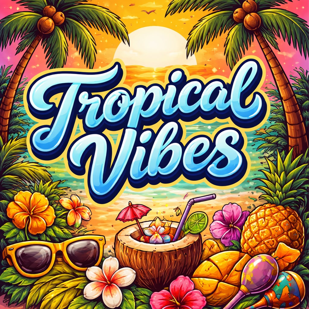 Sh Tropical Vibes 🥥🌴🥭 2026 03 05 10 30 artwork by SH 👑