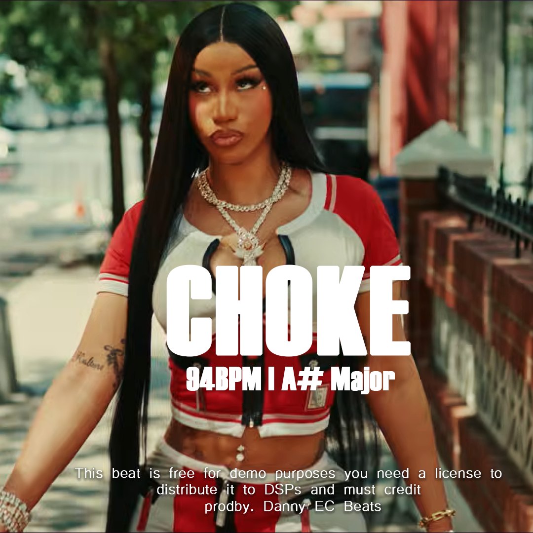 Cardi B x Latto x Glorilla Type Beat - Choke artwork by dannyecbeats