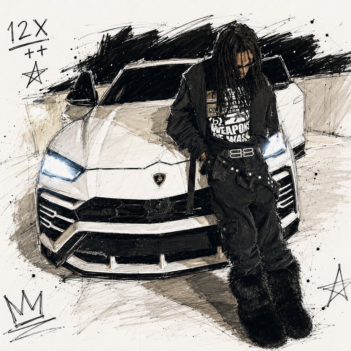 (Buy 2 Get 1 FREE) Detroit x West Coast - Sour Diesel - 190 D#m artwork by Faux.