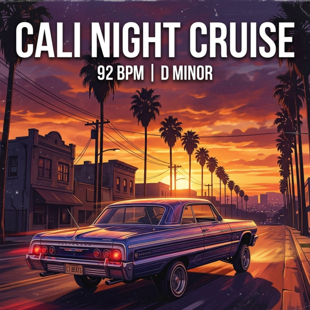 Dr Dre Type Beat — Cali Night Cruise | West Coast G-Funk 92 BPM artwork by c1beatsofficial
