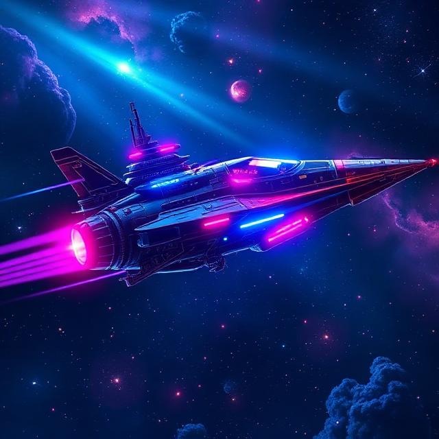 Spaceship artwork by Sprntrl