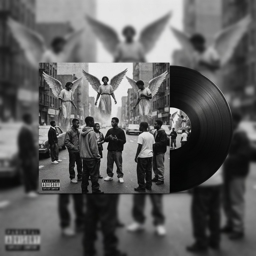 Ghetto Angels | BOOM BAP (Prod. PU$HALOT) artwork by northframemusic